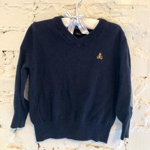 Navy Blue Gap V-Neck Sweater with Elbow Patches